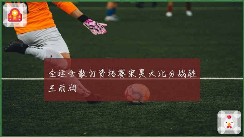 全运会散打资格赛宋昊大比分战胜王雨润